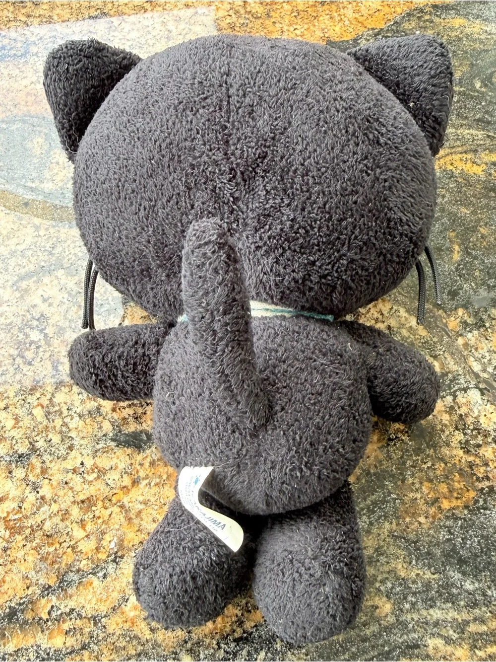 Sanrio Nakajima Chococat 1996 04 Black Plush 8” Stuffed Animal Whiskers Vintage